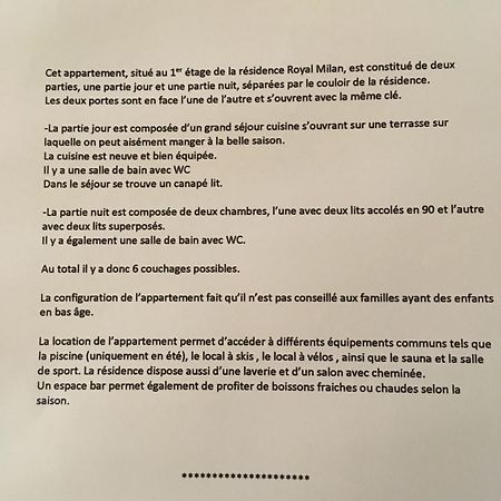 Appartement Royal Milan A Deux Cles Partie Nuit Et Partie Jour Saint-Lary-Soulan Exteriér fotografie
